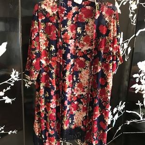🍎floral kimono wrap.
